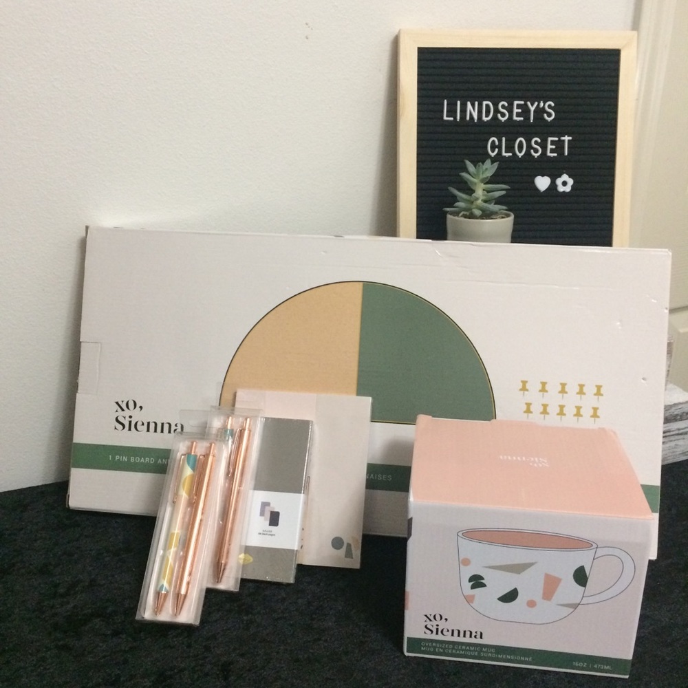 XO, Sienna Bundle: Cork board, Mug, Pens, Notepad